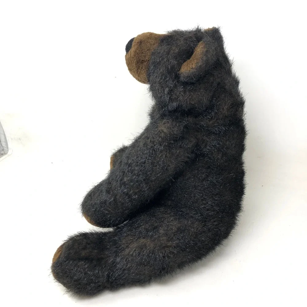 Vintage Build A Bear Plush Black Teddy Grizzly Brown Muzzle 1997 BABW